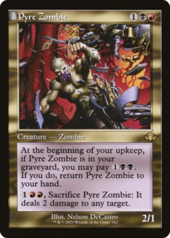 Magic The Gathering Pyre Zombie (Retro) [Dominaria Remastered]