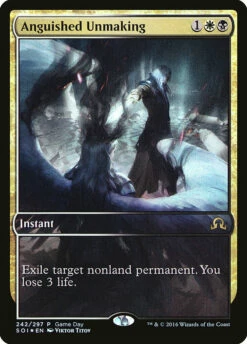Magic The Gathering Anguished Unmaking (Game Day) (Extended Art) [Shadows Over Innistrad Promos]