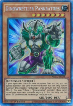 Yu-Gi-Oh Dinowrestler Pankratops (Collector's Rare) [ANGU-EN046] Collector's Rare