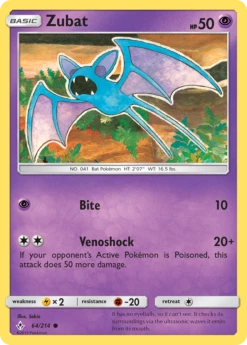 POKEMON Zubat (64/214) [Sun & Moon: Unbroken Bonds]