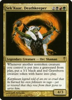 Magic The Gathering Sek'Kuar, Deathkeeper [Coldsnap]