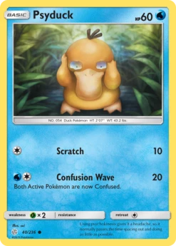 POKEMON Psyduck (40/236) [Sun & Moon: Cosmic Eclipse]