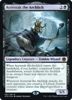 Magic The Gathering Acererak The Archlich (Ampersand Promo) [Dungeons & Dragons: Adventures In The Forgotten Realms Promos]