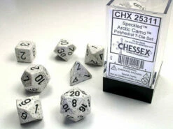 Chessex D7-Die Set Dice Speckled Artic Camo (7 Dice In Display)