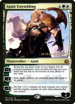 Magic The Gathering Ajani Unyielding [Aether Revolt Prerelease Promos]