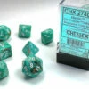 Chessex D7-Die Set Dice Marble OxiCopper White(7 Dice In Display) 1 Chessex D7-Die Set Dice Marble OxiCopper White(7 Dice In Display) -GAMES WORKSHOP Shop 27403