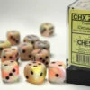 Chessex 16mm D6 Dice Block Festive Circus/Black 2 Chessex 16mm D6 Dice Block Festive Circus/Black -GAMES WORKSHOP Shop 27642