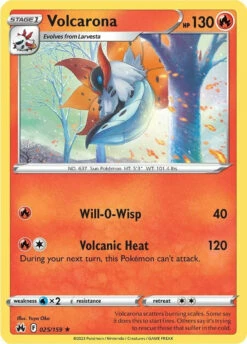 POKEMON Volcarona (025/159) [Sword & Shield: Crown Zenith]