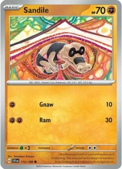 POKEMON Sandile (115/198) [Scarlet & Violet: Base Set]