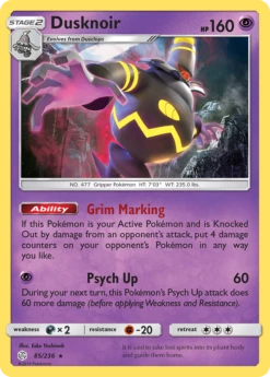 POKEMON Dusknoir (85/236) [Sun & Moon: Cosmic Eclipse]