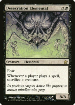 Magic The Gathering Desecration Elemental [Fifth Dawn]
