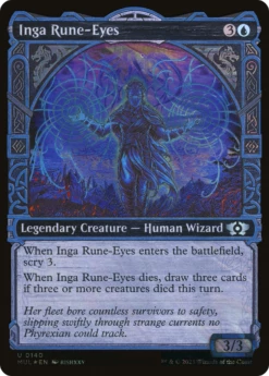 Magic The Gathering Inga Rune-Eyes (Halo Foil) [Multiverse Legends]