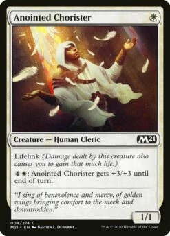 Magic The Gathering Anointed Chorister [Core Set 2021]