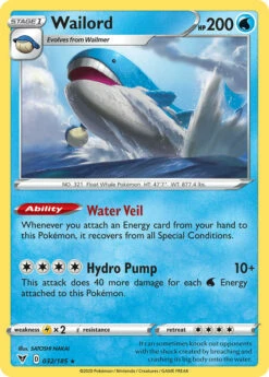POKEMON Wailord (032/185) [Sword & Shield: Vivid Voltage]