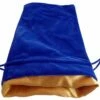 MDG Large Velvet Dice Bag: Blue W/ Gold Satin 1 MDG Large Velvet Dice Bag: Blue W/ Gold Satin -GAMES WORKSHOP Shop 613qGwnjKML