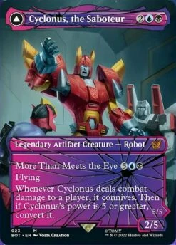 Magic The Gathering Cyclonus, The Saboteur // Cyclonus, Cybertronian Fighter (Shattered Glass) [Transformers]