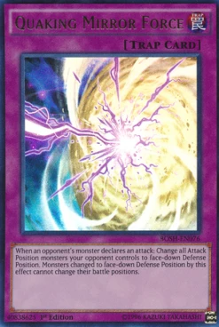 Yu-Gi-Oh Quaking Mirror Force [BOSH-EN076] Ultra Rare