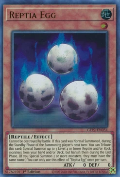 Yu-Gi-Oh Reptia Egg [GFP2-EN034] Ultra Rare
