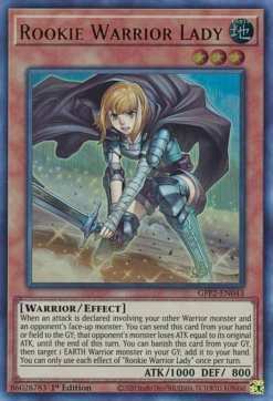 Yu-Gi-Oh Rookie Warrior Lady [GFP2-EN043] Ultra Rare