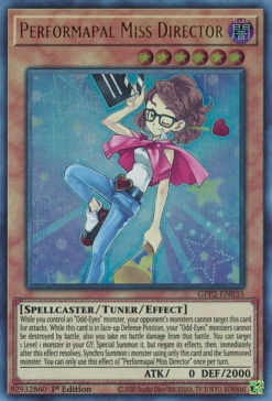 Yu-Gi-Oh Performapal Miss Director [GFP2-EN035] Ultra Rare