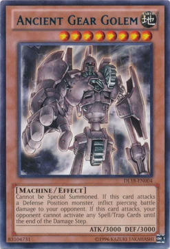 Yu-Gi-Oh Ancient Gear Golem (Blue) [DL18-EN004] Rare