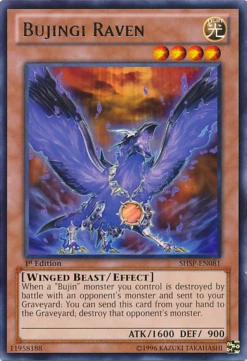 Yu-Gi-Oh Bujingi Raven [SHSP-EN081] Rare
