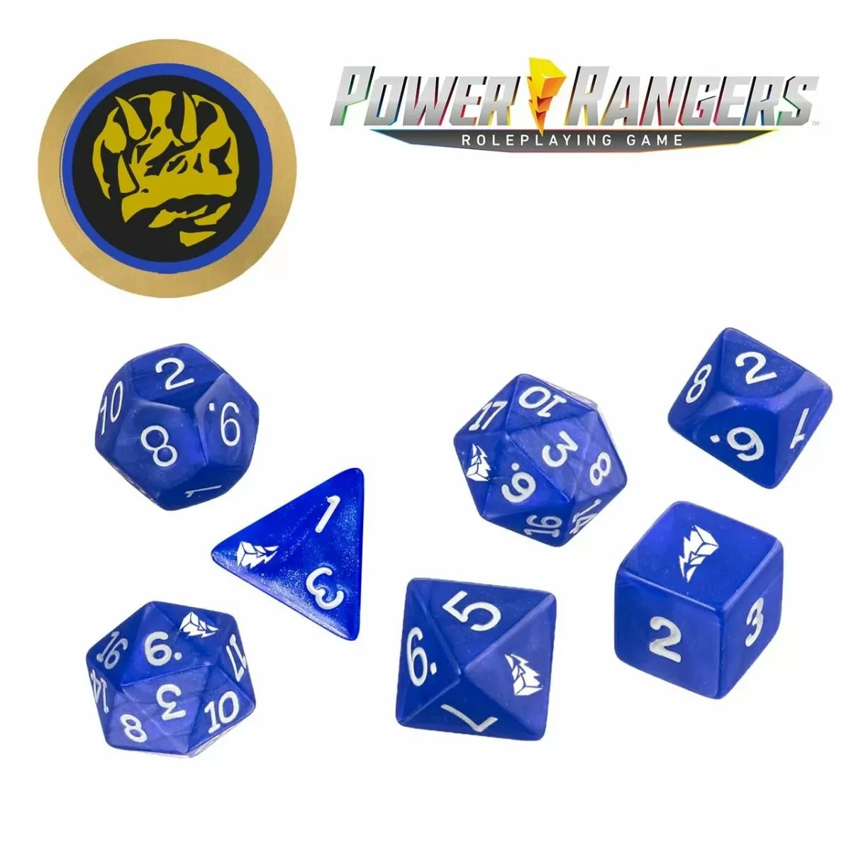 Power Rangers RPG - Blue Dice Set 3 Power Rangers RPG - Blue Dice Set