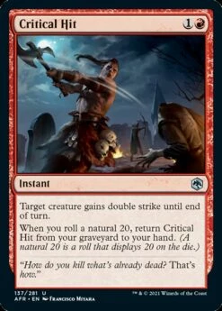 Magic The Gathering Critical Hit [Dungeons & Dragons: Adventures In The Forgotten Realms]