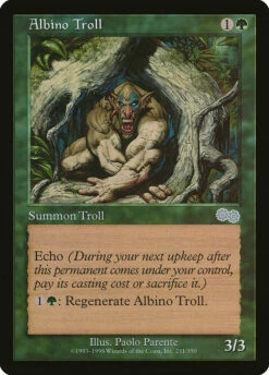 Magic The Gathering Albino Troll [Urza's Saga]