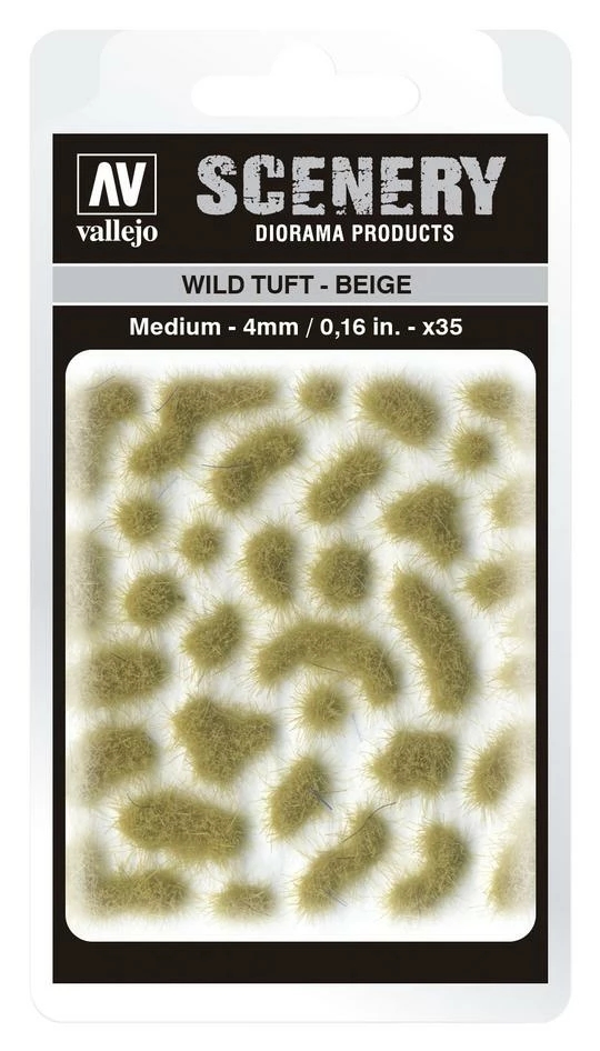 Vallejo SC408 4mm Wild Tuft - Beige Diorama Accessory 3 Vallejo SC408 4mm Wild Tuft - Beige Diorama Accessory