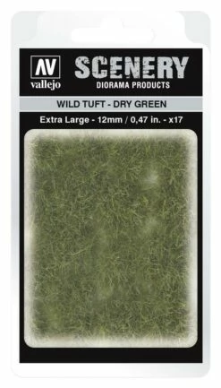 Vallejo SC424 12mm Wild Tuft - Extra Large - Dry Green Diorama Accessory