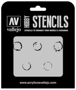 Vallejo ST-AFV002 1/35 Drum Oil Markings Stencil