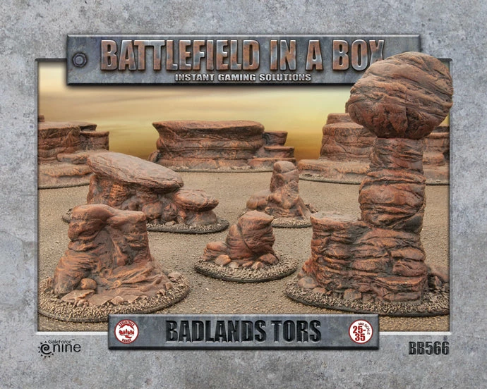 Battlefield In A Box: Badlands: Tors - Mars (x5) -30mm 3 Battlefield In A Box: Badlands: Tors - Mars (x5) -30mm