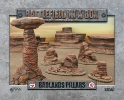 Battlefield In A Box: Badlands: Pillars - Mars (x5) -30mm