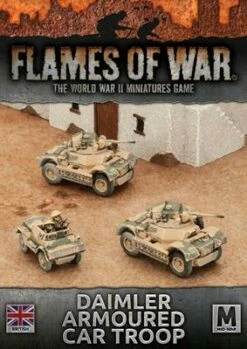 Flames Of War - Daimler Armoured Car Troop (x3)