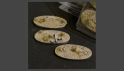 Gamers Grass: Bases: Arid Steppe Bases (Oval 75mm (x3))