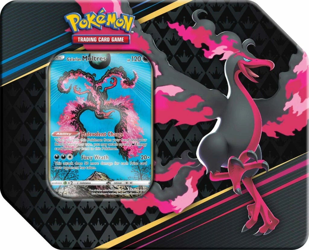 Pokemon TCG: Crown Zenith Tin - Galarian 5 Pokemon TCG: Crown Zenith Tin - Galarian - Image 3