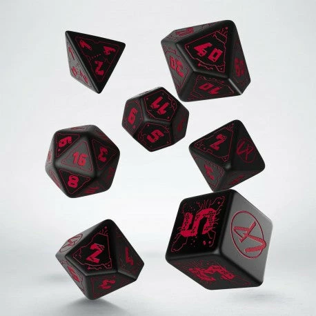 Cyberpunk Red RPG Dice Set (7) 3 Cyberpunk Red RPG Dice Set (7)