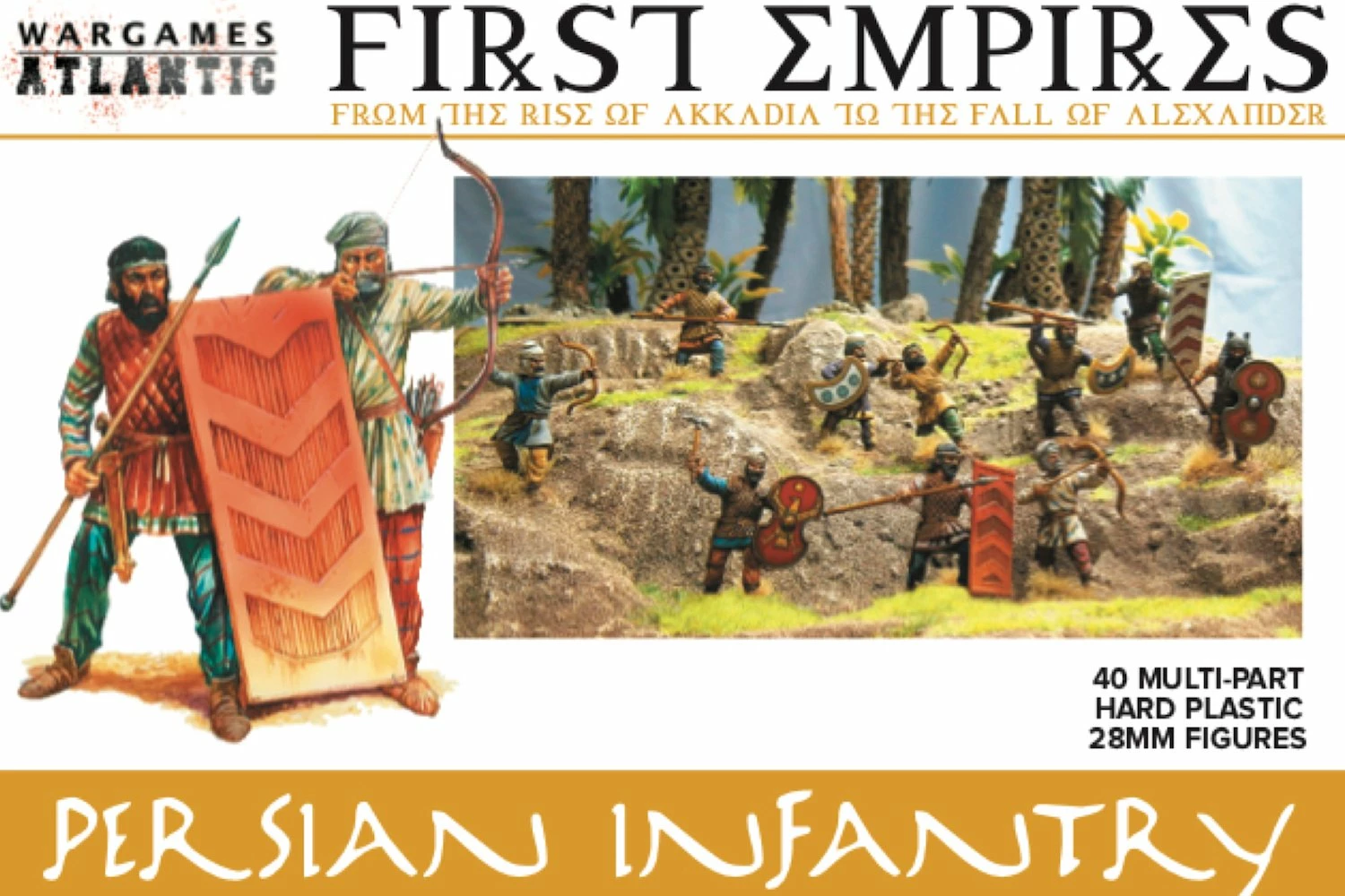 Wargames Atlantic - Persian Infantry - 40 28mm First Empires Warriors 3 Wargames Atlantic - Persian Infantry - 40 28mm First Empires Warriors
