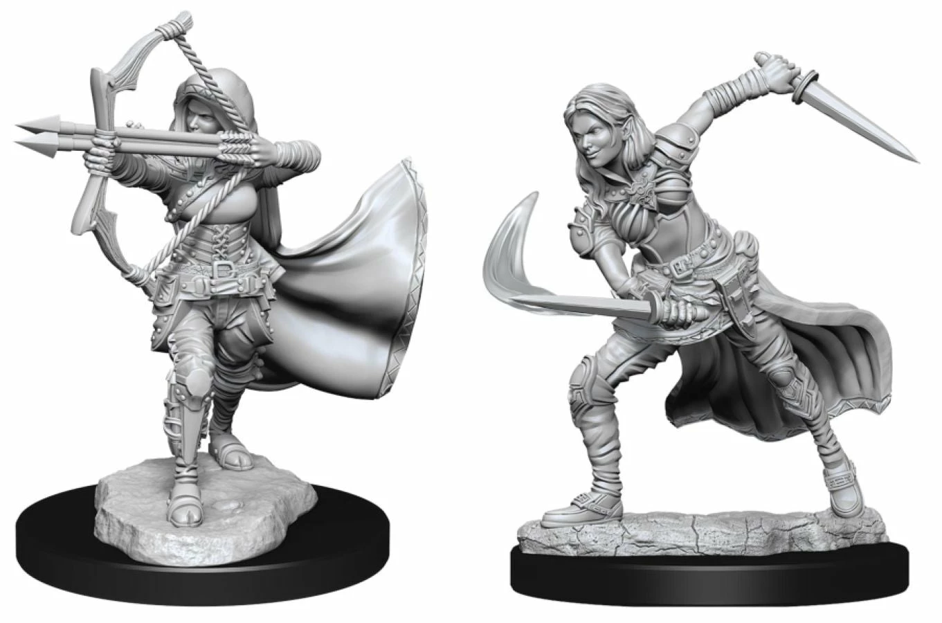 D&D - Unpainted Air Genasi Female 3 D&D - Unpainted Air Genasi Female