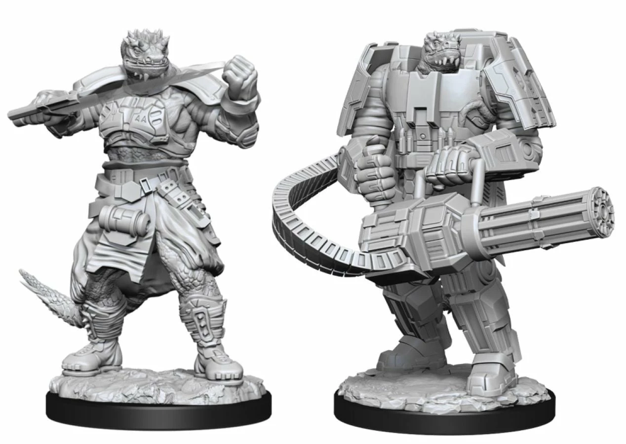 Starfinder - Unpainted Vesk Soldier 3 Starfinder - Unpainted Vesk Soldier