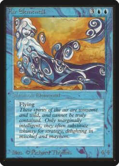 Magic The Gathering Air Elemental [Beta Edition]
