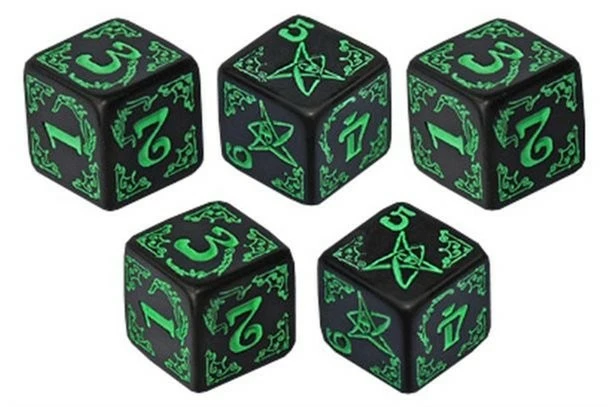 Arkham Horror Dice - Green 3 Arkham Horror Dice - Green