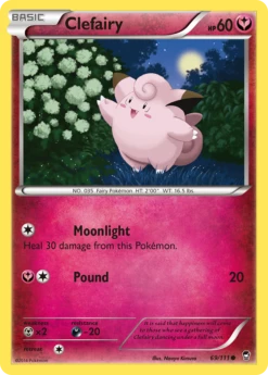 POKEMON Clefairy (69/111) [XY: Furious Fists]