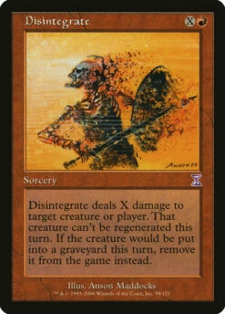 Magic The Gathering Disintegrate [Time Spiral Timeshifted]