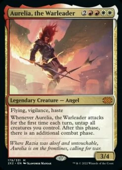 Magic The Gathering Aurelia, The Warleader [Double Masters 2022]