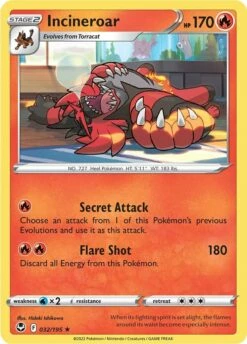 POKEMON Incineroar (032/195) [Sword & Shield: Silver Tempest]