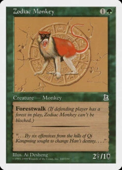 Magic The Gathering Zodiac Monkey [Portal Three Kingdoms]