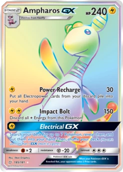 POKEMON Ampharos GX (185/181) [Sun & Moon: Team Up]