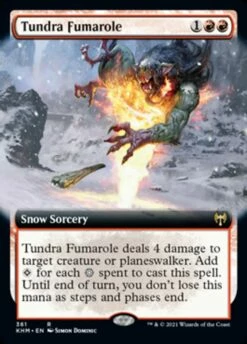 Magic The Gathering Tundra Fumarole (Extended Art) [Kaldheim]